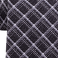 Michael Kors Men's Fuzzy Diamond Grid Neck Tie Black Size Regular