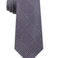 Michael Kors Men's Plaid Micro Flecks Neck Tie Gray Size Regular