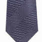 Michael Kors Men's Textured Geometric Patchwork Tie Gray Size Regular