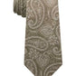 Michael Kors Men's Brown Paisley Silk Blend Neck Tie Brown Size Regular