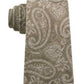 Michael Kors Men's Brown Paisley Silk Blend Neck Tie Brown Size Regular