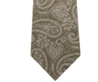 Michael Kors Men's Brown Paisley Silk Blend Neck Tie Brown Size Regular