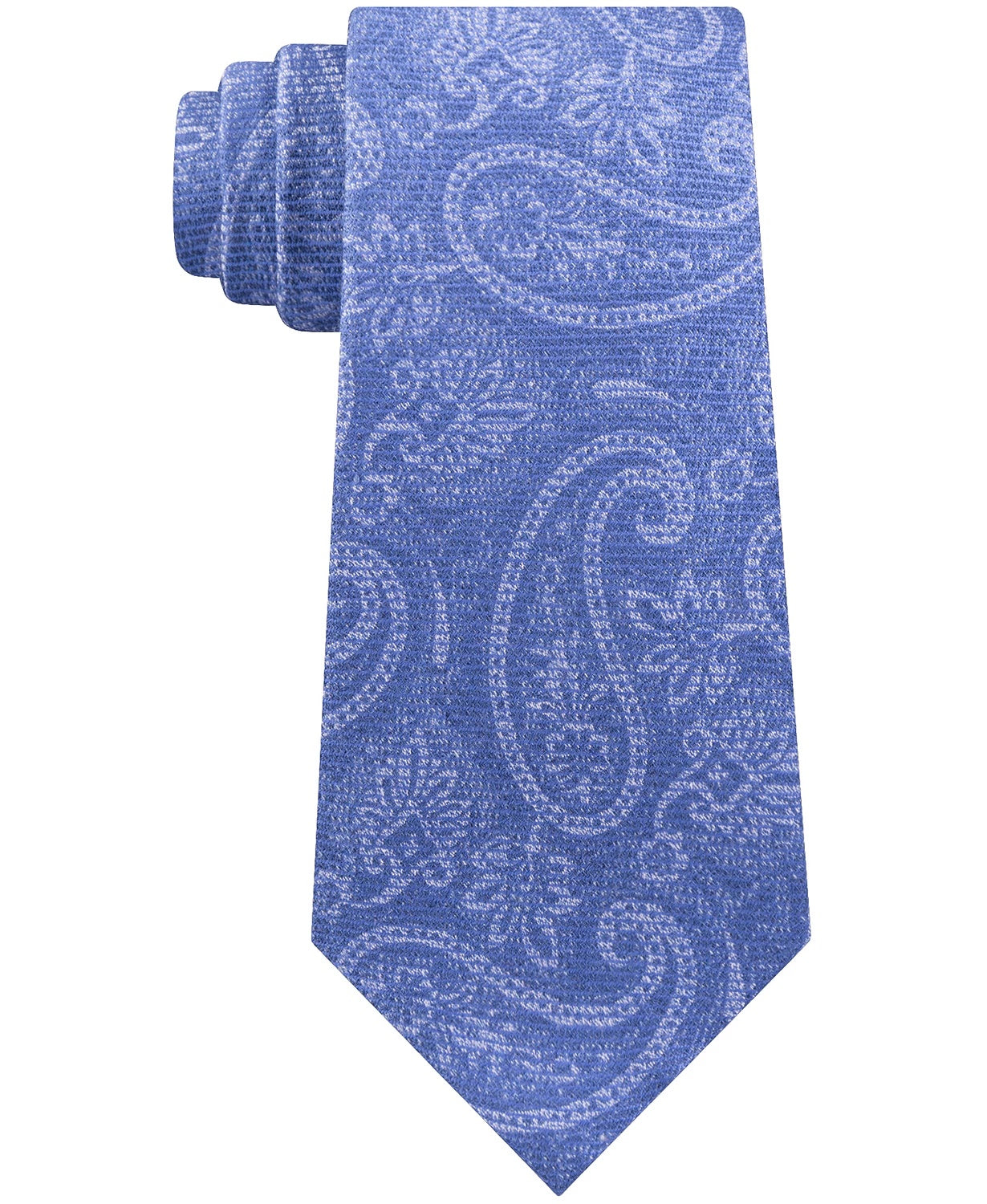 Michael Kors Men's Light Blue Paisley Neck Tie New Navy Size Regular