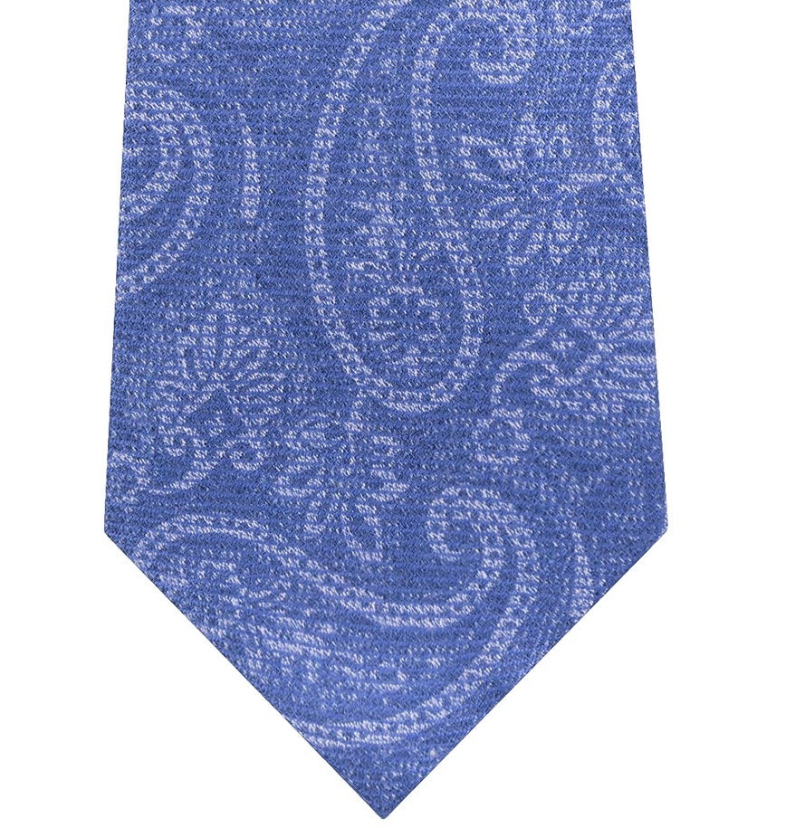 Michael Kors Men's Light Blue Paisley Neck Tie New Navy Size Regular