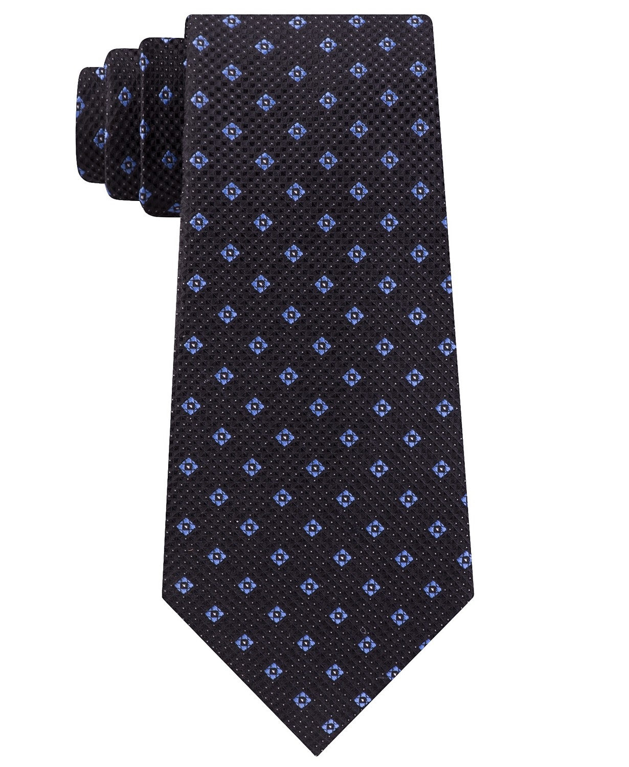 Michael Kors Men's Classic Textured Neat Tie Black Size Regular