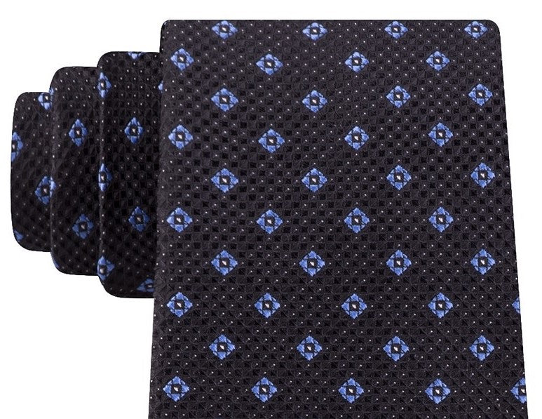 Michael Kors Men's Classic Textured Neat Tie Black Size Regular