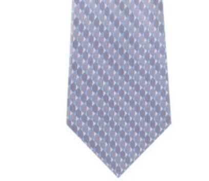 Michael Kors Men's Mirrored Circles Tie Blue Size Regular