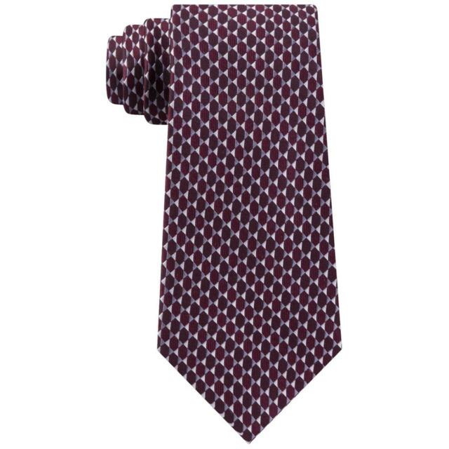 Michael Kors Men's Mirrored Circles Tie Red Size Regular