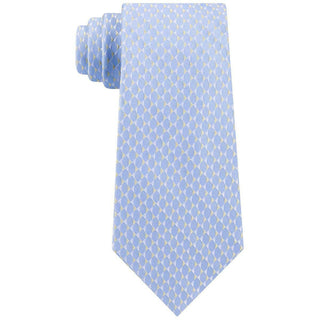 Michael Kors Men's Mirrored Circles Tie Light Blue One Size