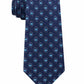 Michael Kors Men's Asymetric Squares Tie Blue Size Regular