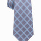 Michael Kors Men's Asymmetric Grid Tie Blue Size Regular