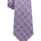 Michael Kors Men's Asymmetric Grid Tie Pink Size Regular