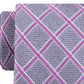 Michael Kors Men's Asymmetric Grid Tie Pink Size Regular