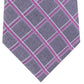 Michael Kors Men's Asymmetric Grid Tie Pink Size Regular