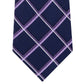 Michael Kors Men's Classic Multi-Grid Silk Skinny Tie Necktie Purple Size Regular