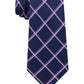 Michael Kors Men's Very Dark Blue Diamond Plaid Neck Tie Turq Size Regular