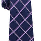 Michael Kors Men's Very Dark Blue Diamond Plaid Neck Tie Turq Size Regular