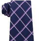 Michael Kors Men's Very Dark Blue Diamond Plaid Neck Tie Turq Size Regular