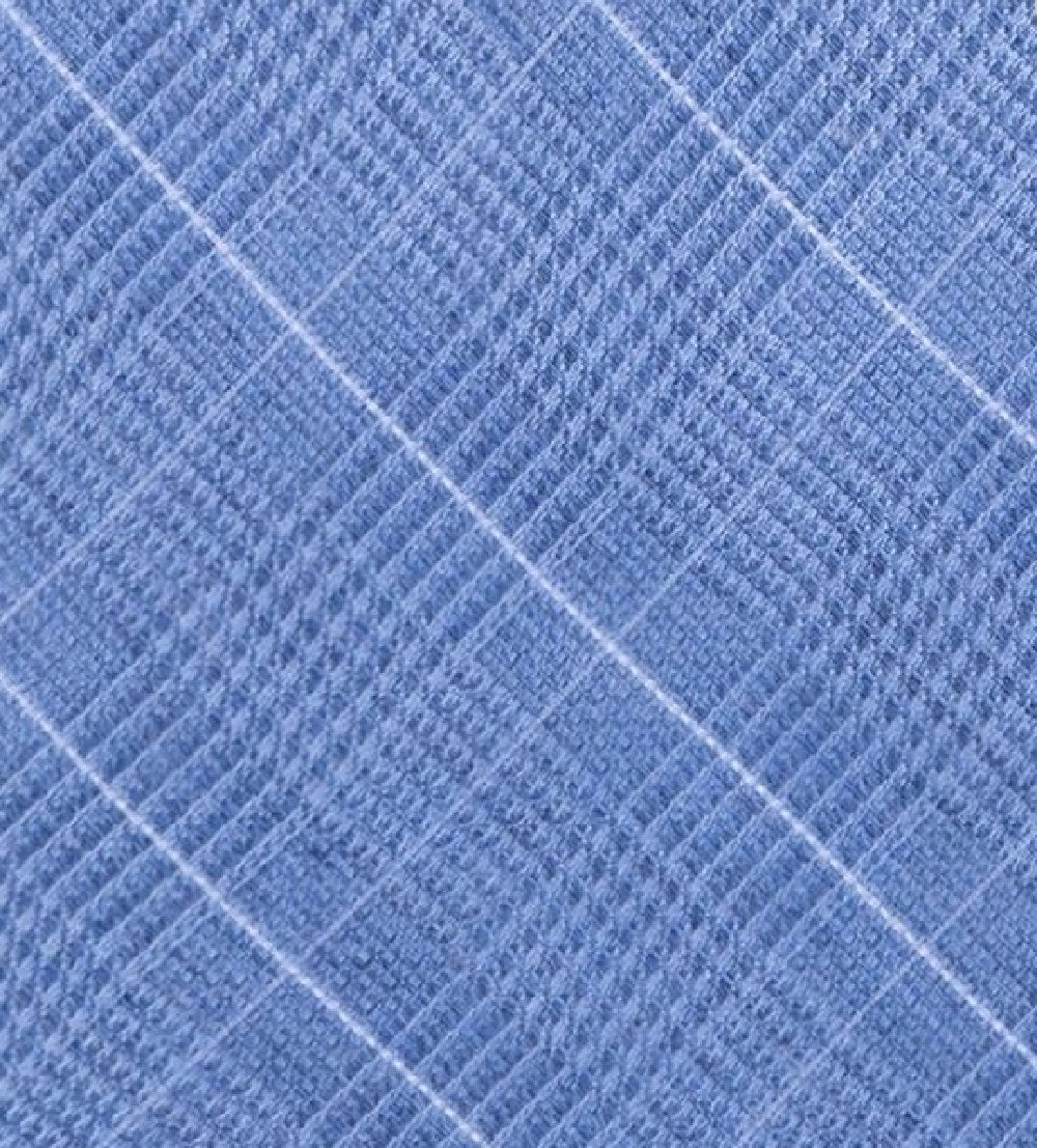 Michael Kors Men's Elijah Classic Plaid Tie Blue One Size