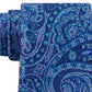 Michael Kors Men's Balanced Classic Paisley Silk Tie Blue Size Regular