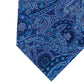 Michael Kors Men's Balanced Classic Paisley Silk Tie Blue Size Regular