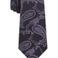 Michael Kors Men's Pristine Classic Paisley Tie Black Size Regular