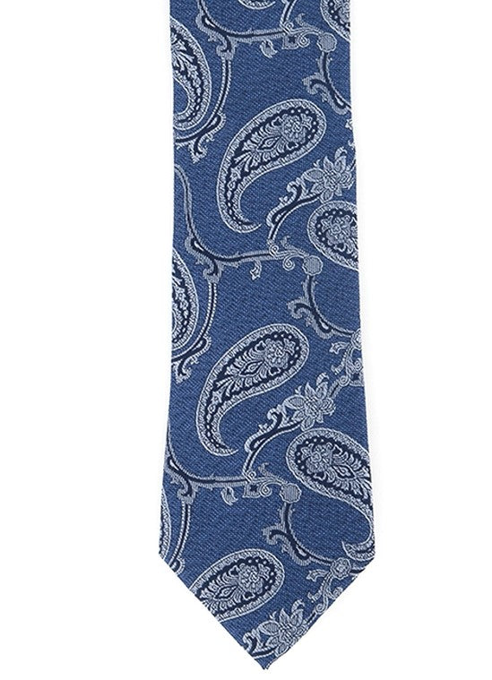 Michael Kors Men's Pristine Navy Silk Blend Paisley Navy Size Regular