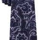 Michael Kors Men's Intricate Outlined Paisley Tie Navy Size Regular