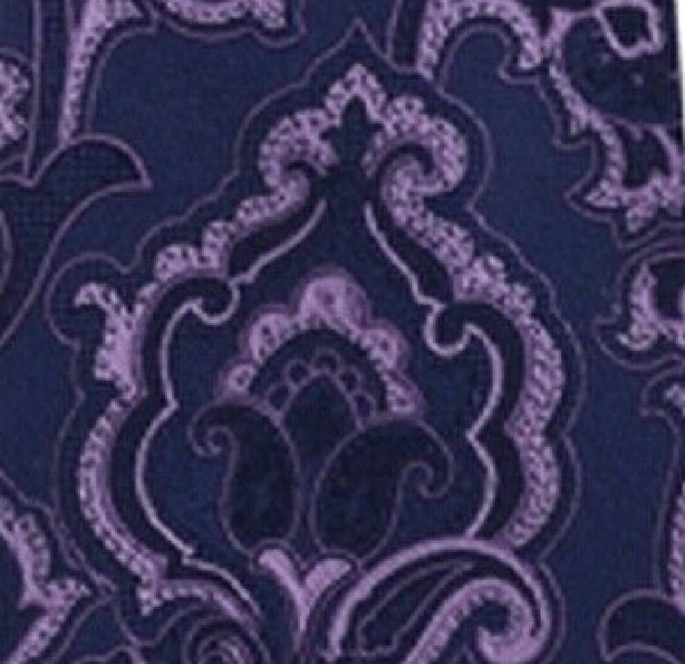 Michael Kors Men's Intricate Outlined Paisley Tie Purple Size Regular