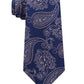 Michael Kors Men's Paisley Silk Neck Tie Bl ueSize Regular
