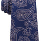 Michael Men's Kors Paisley Neck Tie Navy Size Regular