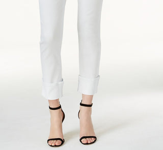 INC International Concepts Women's International Concepts Cuffed Skinny Jeans Natural Size 4