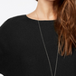 INC International Concepts Women's Petite Sweater Tunic Black Size Petite