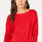 INC International Concepts Women's Sweater Tunic Red Size Petite Medium