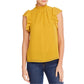 1.STATE Women's Flutter Sleeve Solid Top Yellow