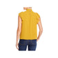 1.STATE Women's Flutter Sleeve Solid Top Yellow