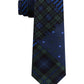 Tommy Hilfiger Men's Large Multi Star Plaid Tie Green Size Regular