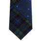 Tommy Hilfiger Men's Large Multi Star Plaid Tie Green Size Regular