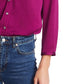1.STATE Women's V-Neck Woven Top Purple