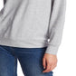 1.STATE Women's Crystal Detail Off The Shoulder Sweater Gray