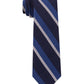 Tommy Hilfiger Men's Slim Textured Stripe Tie Navy Size Regular