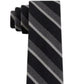 Tommy Hilfiger Men's Slim Textured Stripe Tie Gray Size Regular