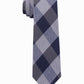 Tommy Hilfiger Men's Slim Textured Check Tie Gray Size Regular