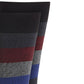 Perry Ellis Men's Rugby-Stripe Socks Black Size Regular