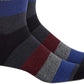 Perry Ellis Men's Rugby-Stripe Socks Black Size Regular