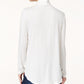 JM Collection Women's Long Sleeve Knit Turtleneck Top Ivory White Size Medium