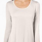 JM Collection Women's Scoop-Neck Top Dark Beige Size 2 Extra Large