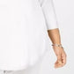 JM Collection Women's Plus Size Scoopneck Top White Size 1X