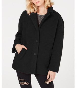 Collection B Juniors' Faux-Fur Coat Brown Size Large