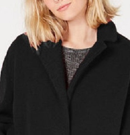 Collection B Juniors' Faux-Fur Coat Black Size Small